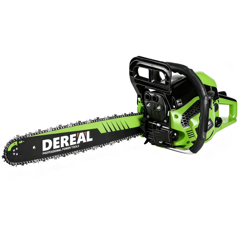 Gas Chainsaws 20 Inch Gas Powered Chainsaw 62CC CS62X-FO 2 Stroke Engine Chain Saw for Cutting Wood Outdoor Garden Farm Home