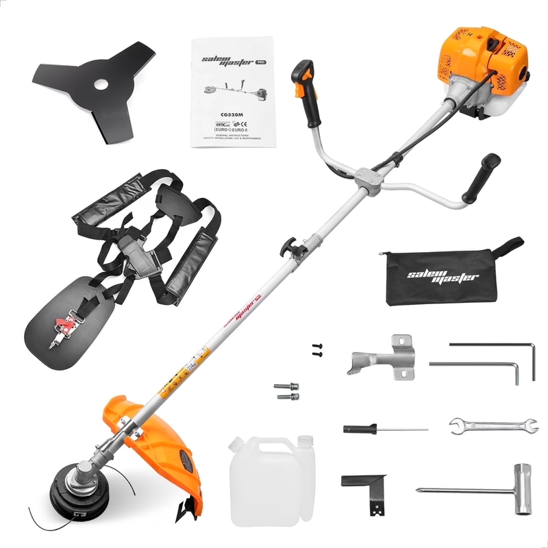 Vetoper 51.7CC 2 Cycle Gas Powered Weed Eater Cordless Brush Cutter Straight Shaft Gas Trimmer