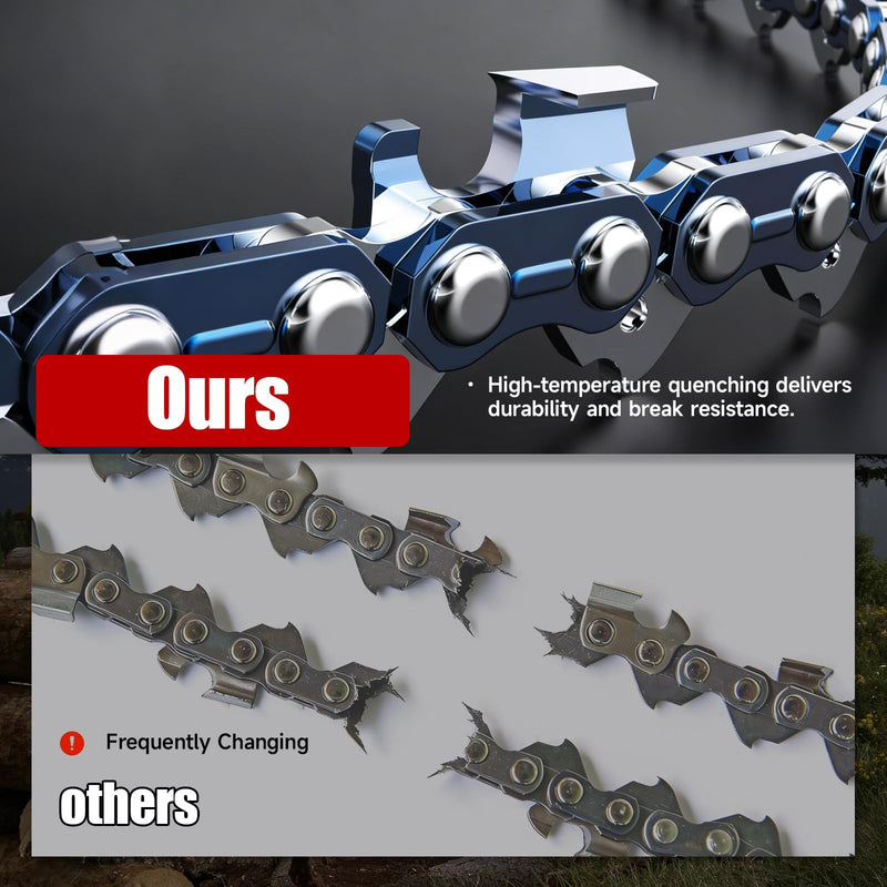 20" Chainsaw Chain 3/8" .050" 72DL – Fits HUS Series, 455 Rancher, 460 Rancher, MS 391 - Chainsawdeck