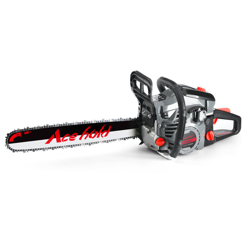 63cc Gas Chainsaw with 20 Inch Bar for Firewood Cutting & Tree Trimming-ACEHOLD