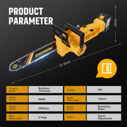 25.4cc Gas Chainsaw with 12 Inch Bar for Branch Cutting & Garden Pruning - Chainsawdeck