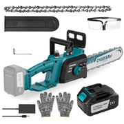 25.4cc Gas Chainsaw with 12 Inch Bar for Branch Cutting & Garden Pruning - Chainsawdeck