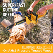 25.4cc Gas Chainsaw with 12 Inch Bar for Branch Cutting & Garden Pruning - Chainsawdeck