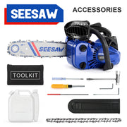 25.4cc Gas Chainsaw with 12 Inch Bar for Branch Cutting & Garden Pruning - SEESAW - Chainsawdeck