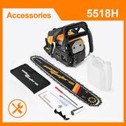 55cc Gas Chainsaw with 20 Inch Bar for Firewood Cutting & Yard Work - SALEMMASLER - Chainsawdeck