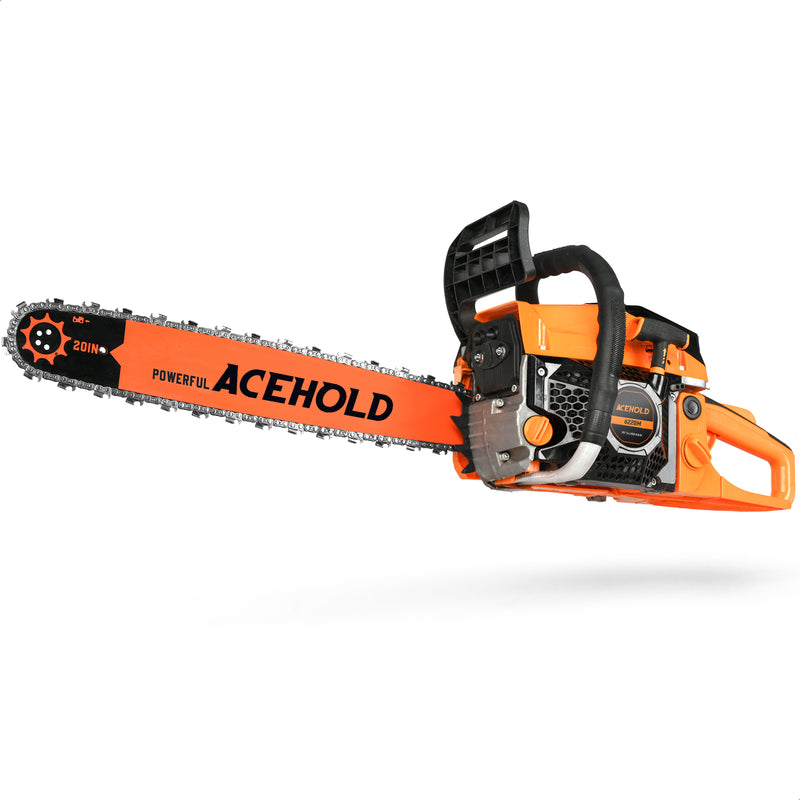 63cc Gas Chainsaw with 20 Inch Bar for Firewood Cutting & Farm Use-ACEHOLD