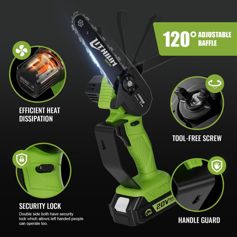 6" Cordless Brushed Hand Saw with Portable Case for Pruning & Yard Work Chainsawdeck - Chainsawdeck