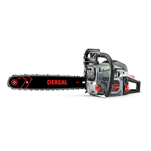 62cc Gas Chainsaw with 20 Inch Bar for Firewood Cutting & Farm Work - DEREAL - Chainsawdeck