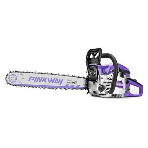 63cc Gas Chainsaw with 20 Inch Bar for Firewood Cutting & Farm Work - PINKWAY - Chainsawdeck