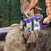 63cc Gas Chainsaw with 20 Inch Bar for Firewood Cutting & Farm Work - PINKWAY - Chainsawdeck