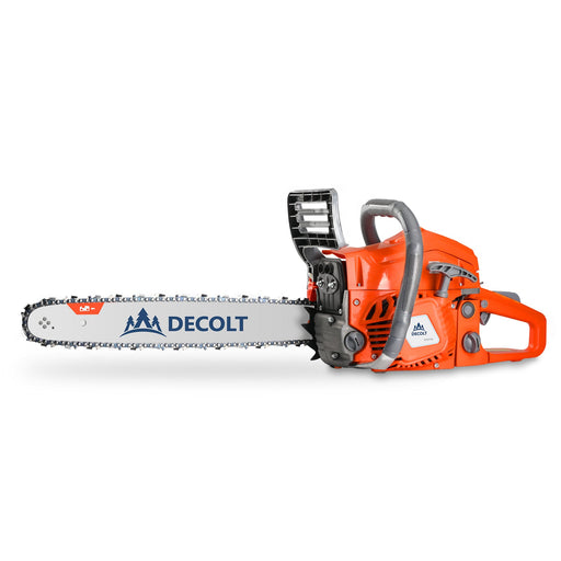 63cc Gas Chainsaw with 20 Inch Bar for Firewood Cutting & Outdoor Property Work - DECOLT - Chainsawdeck