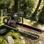 63cc Gas Chainsaw with 20 Inch Bar for Firewood Cutting & Tree Trimming - ACEHOLD - Chainsawdeck