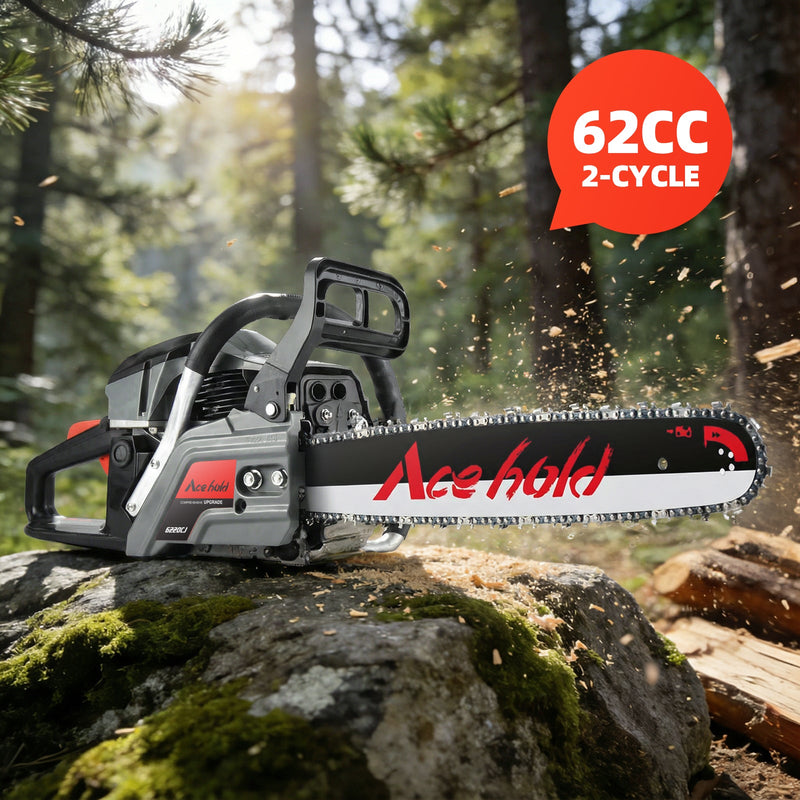 63cc Gas Chainsaw with 20 Inch Bar for Firewood Cutting & Tree Trimming - ACEHOLD - Chainsawdeck