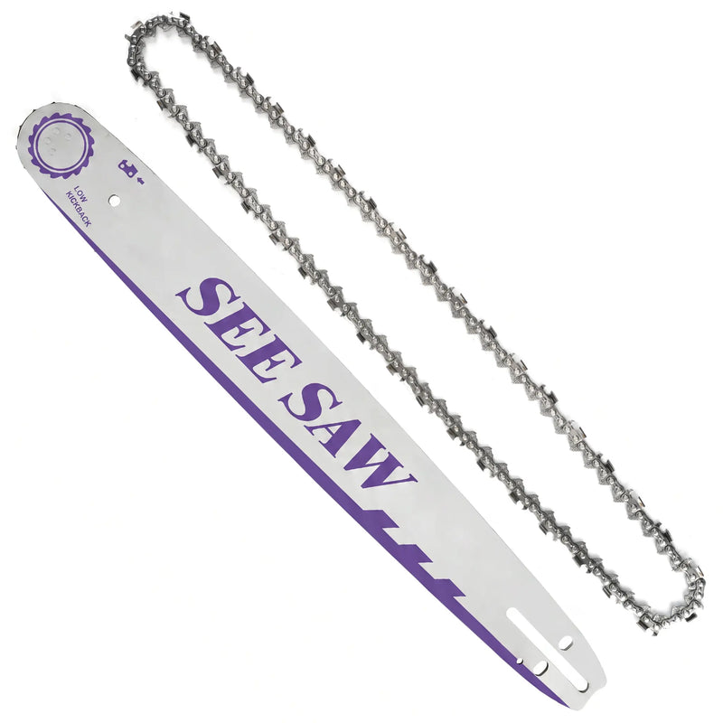 SEESAW 20 inch bar and chain combo .325 pitch .058 gauge 76DL for gas chainsaws