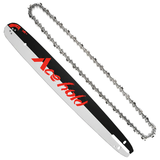 ACEHOLD 20 inch bar and chain combo .325 pitch .058 gauge 76DL for gas chainsaws