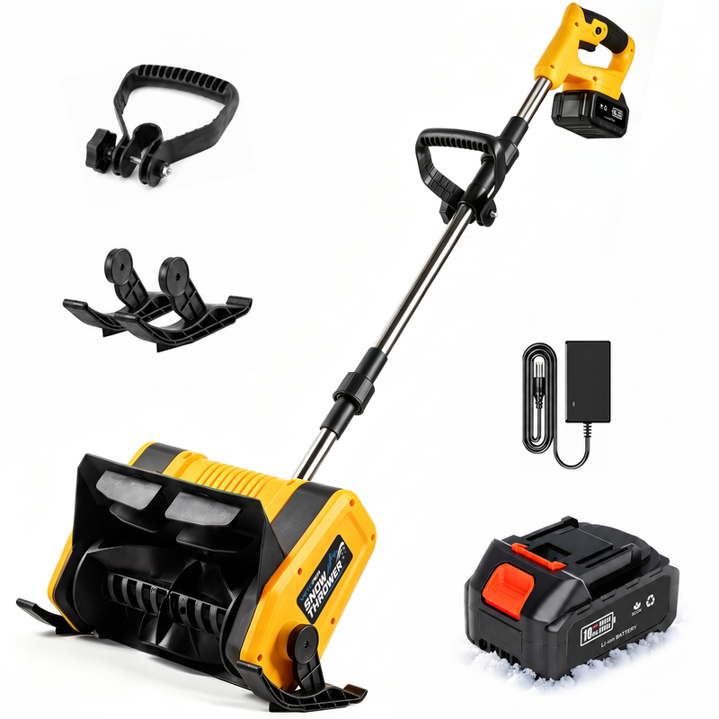 20V Cordless Snow Shovel, 12" Clearing Width Lightweight 9 lbs Electric Snow Thrower with Adjustable Snow Chute, Perfect for Driveways, Sidewalks, Porches and Easy Winter Snow Removal