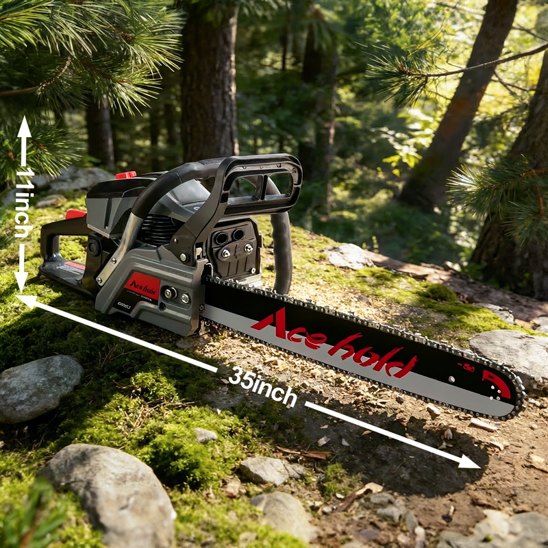 63cc Gas Chainsaw with 20 Inch Bar for Firewood Cutting & Tree Trimming-ACEHOLD