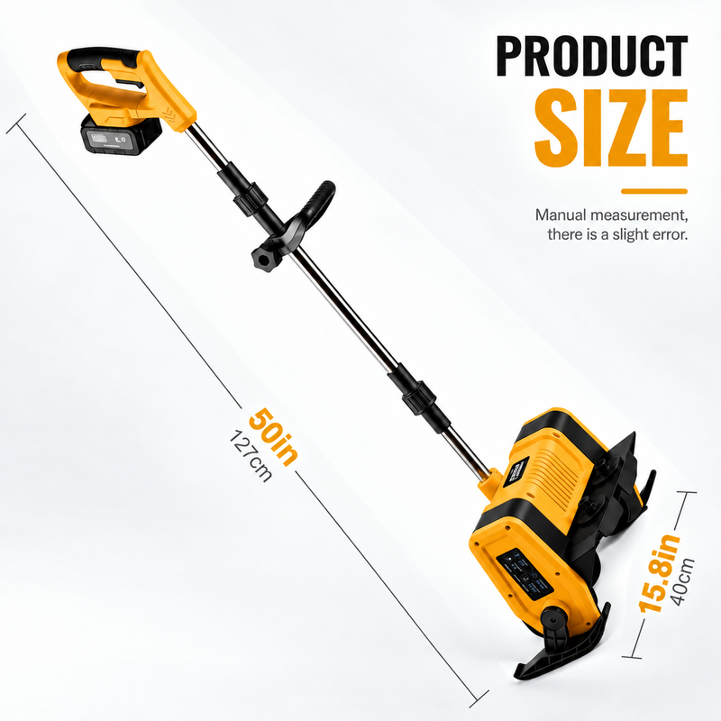 20V Cordless Snow Shovel, 12" Clearing Width Lightweight 9 lbs Electric Snow Thrower with Adjustable Snow Chute, Perfect for Driveways, Sidewalks, Porches and Easy Winter Snow Removal